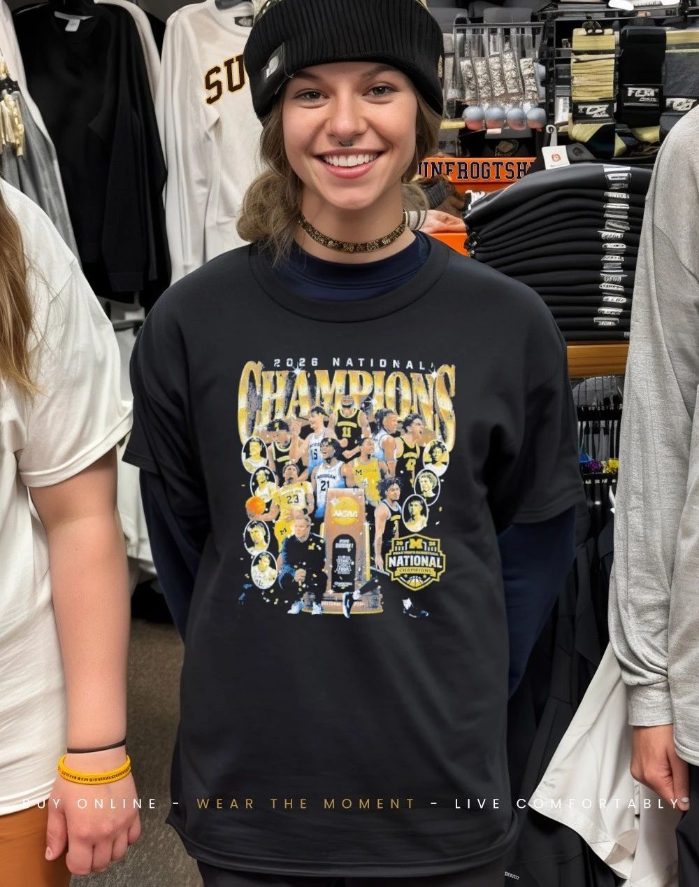 Michigan Wolverines 2026 Men’s Basketball National Champions All Team graphic shirt