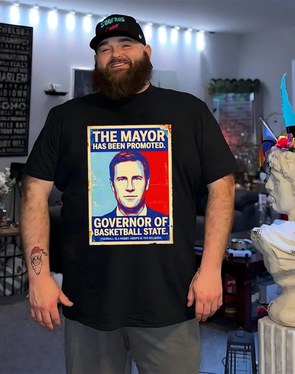 The Mayor has been promoted Governor of basketball state Nebraska Cornhuskers shirt