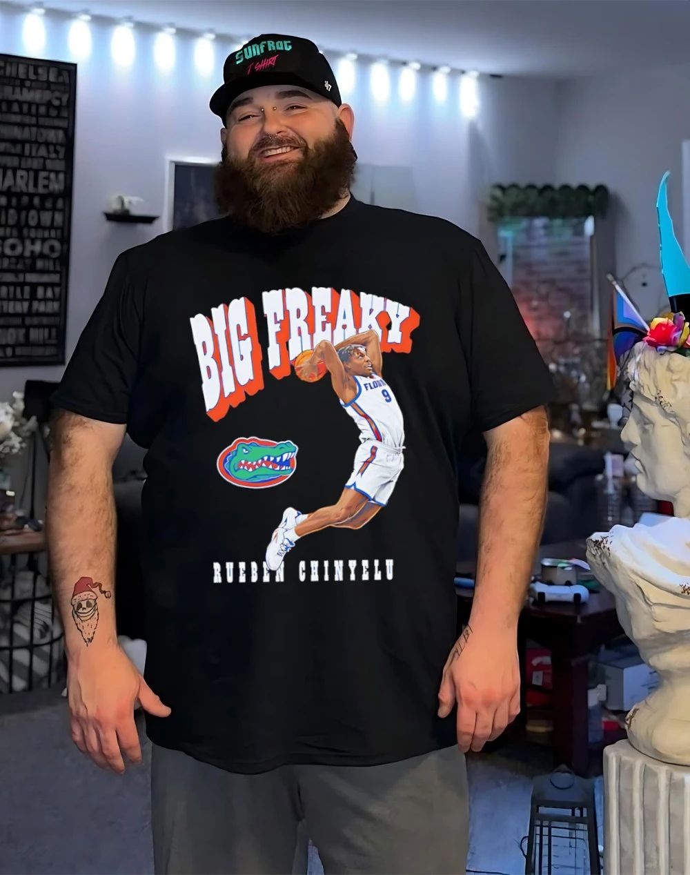 Rueben Chinyelu Florida Gators Big Freaky MM26 cartoon shirt