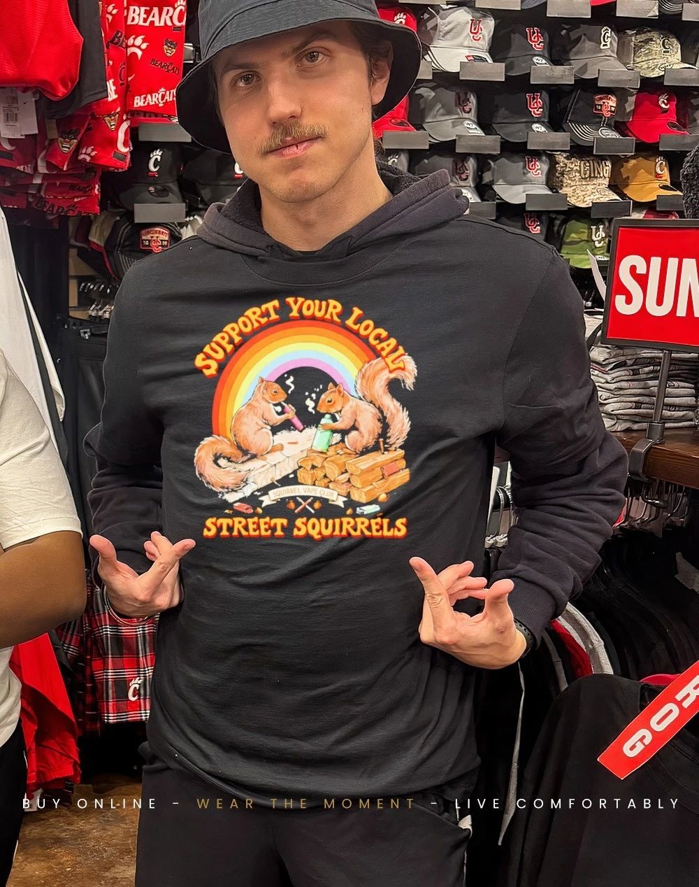 Support Your Local Street Squirrels Rainbow Vintage shirt