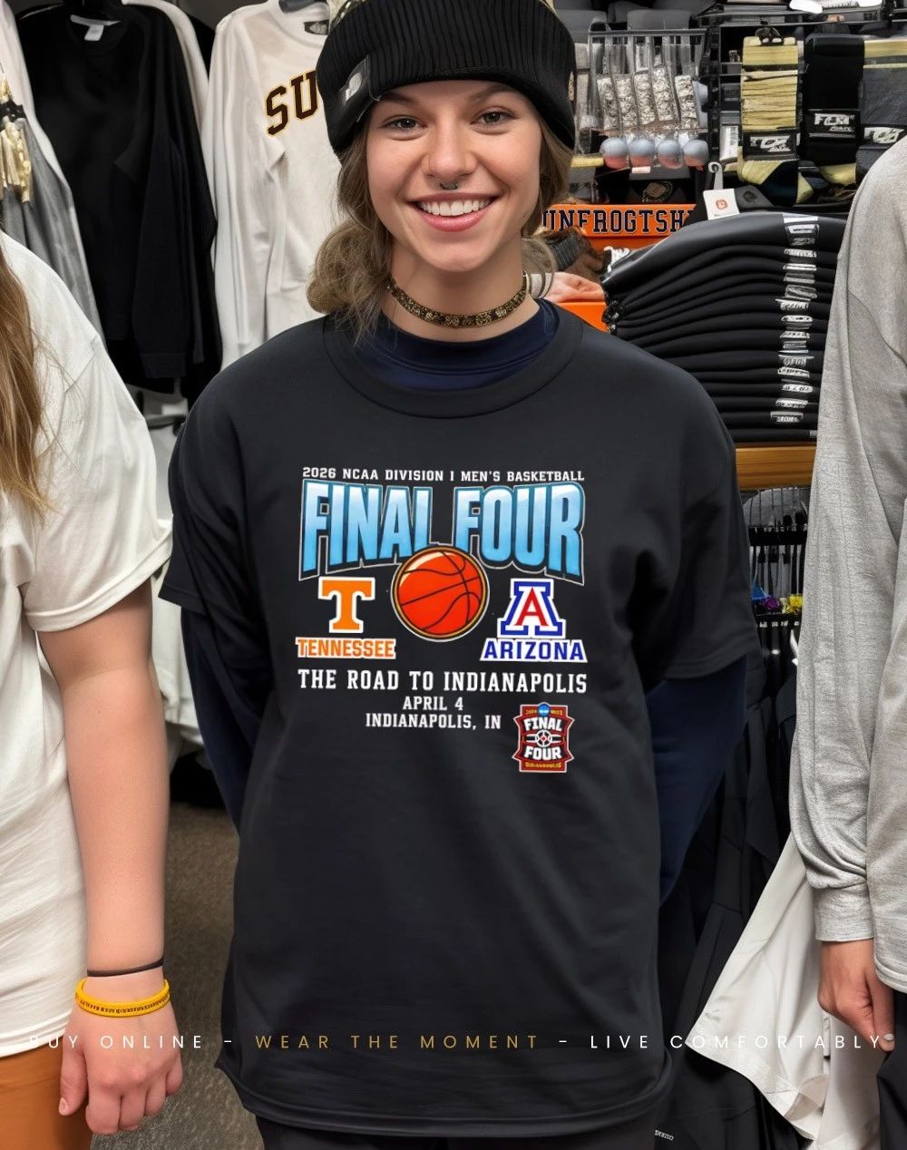 Tennessee Volunteers Vs Arizona Wildcats 2026 NCAA DI Men’s Basketball Tournament March Madness Final 4 shirt