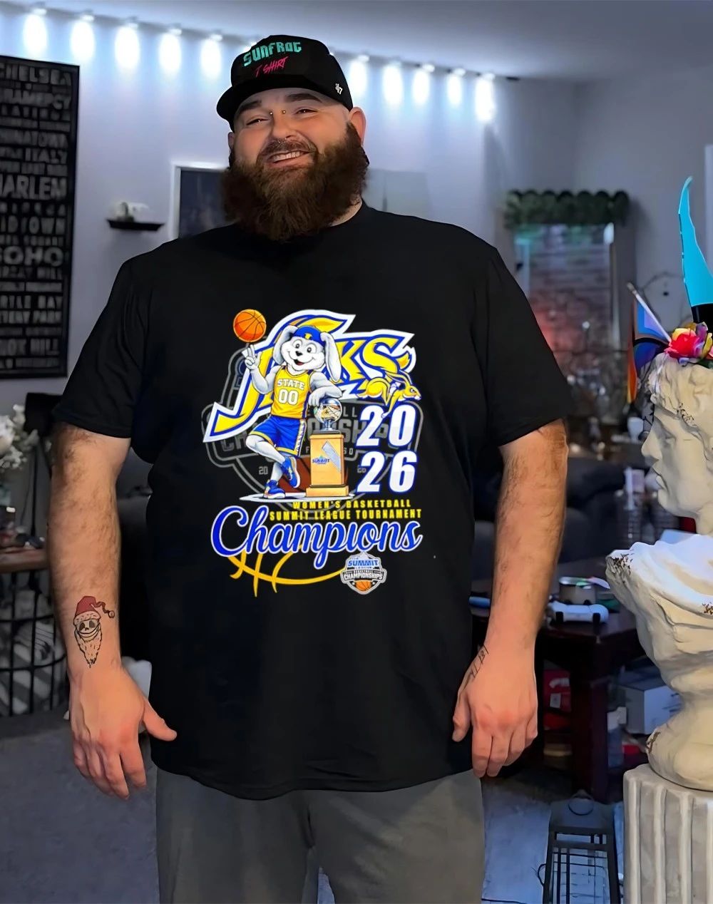 South Dakota State Jackrabbits Women’s Basketball 2026 Summit League Tournament Champions shirt