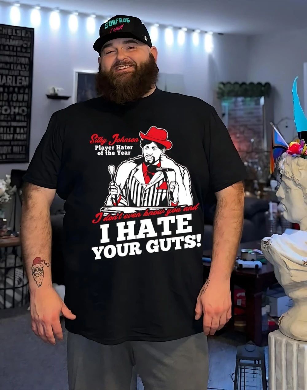 Silky Johnson player hater of the year I don’t even know I hate your guts shirt