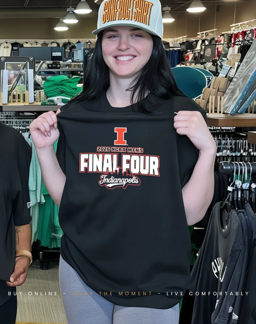 Illinois Basketball 2026 Final Four city skyline shirt