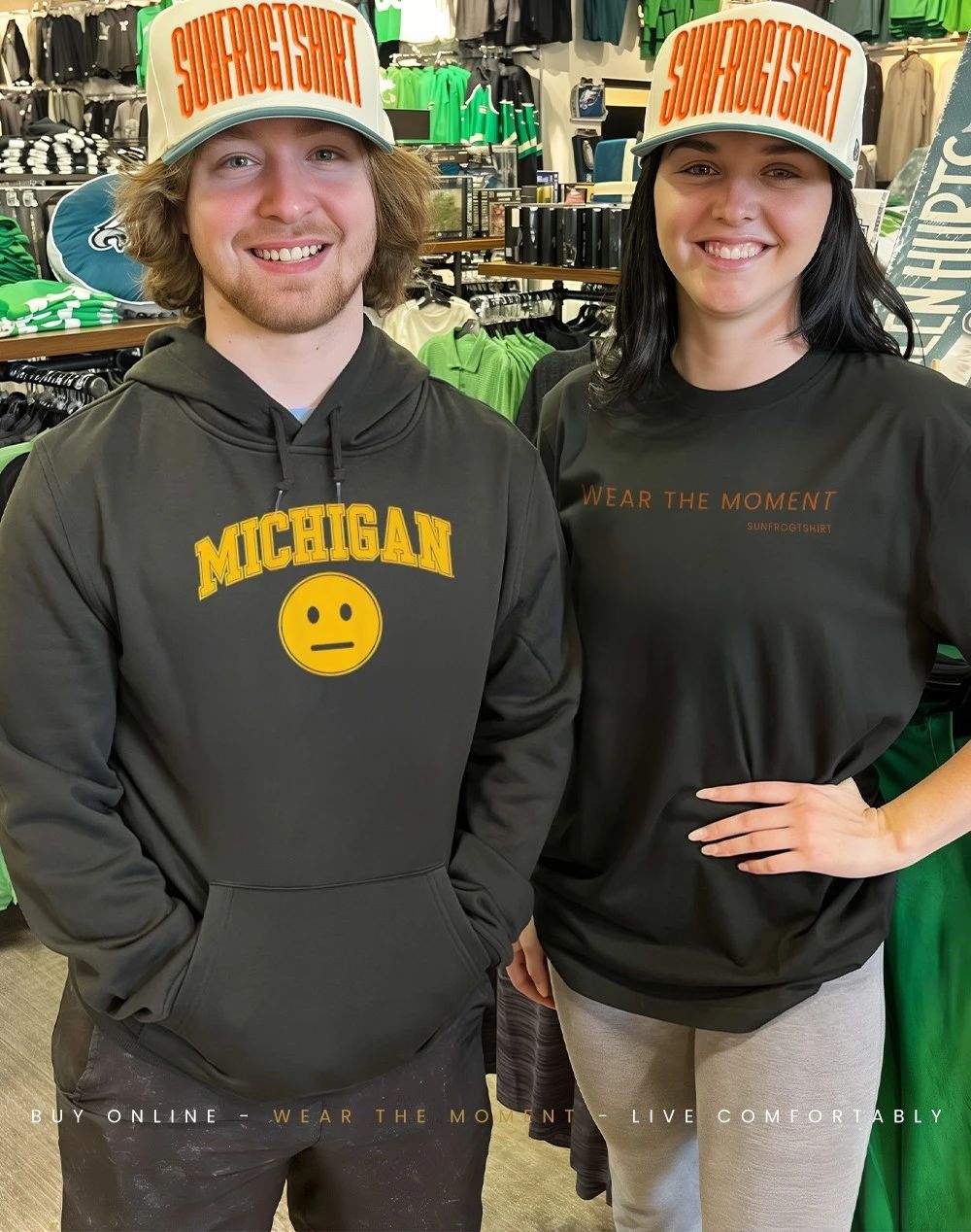 Michigan Basketball Blank Expression icon shirt