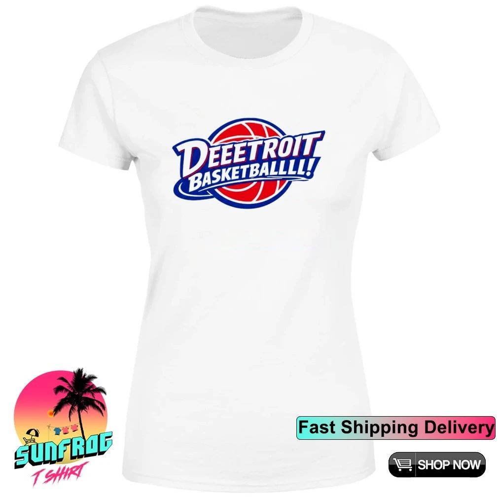 Deeetroit Basketball logo graphic shirt