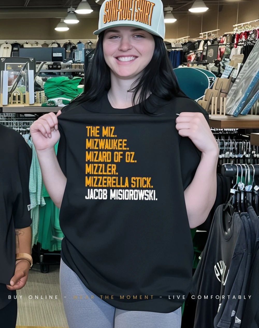 Milwaukee Miz Jacob Misiorowski Blue shirt