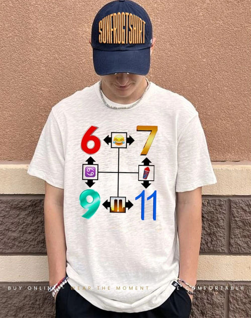 6-7 69 9.11 Clean Version icon shirt
