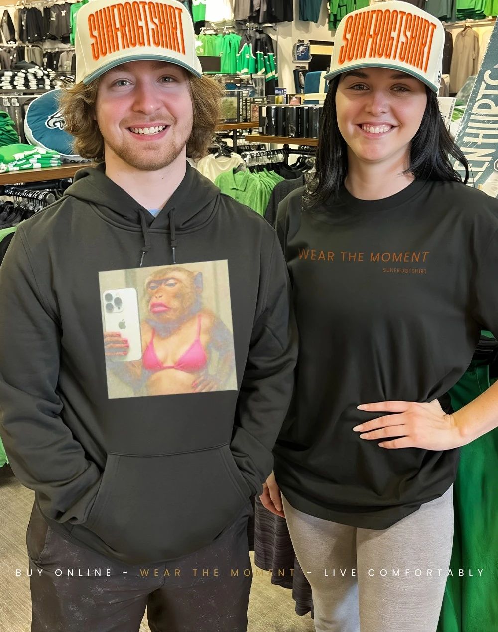 Wacky Monkey lady funny shirt