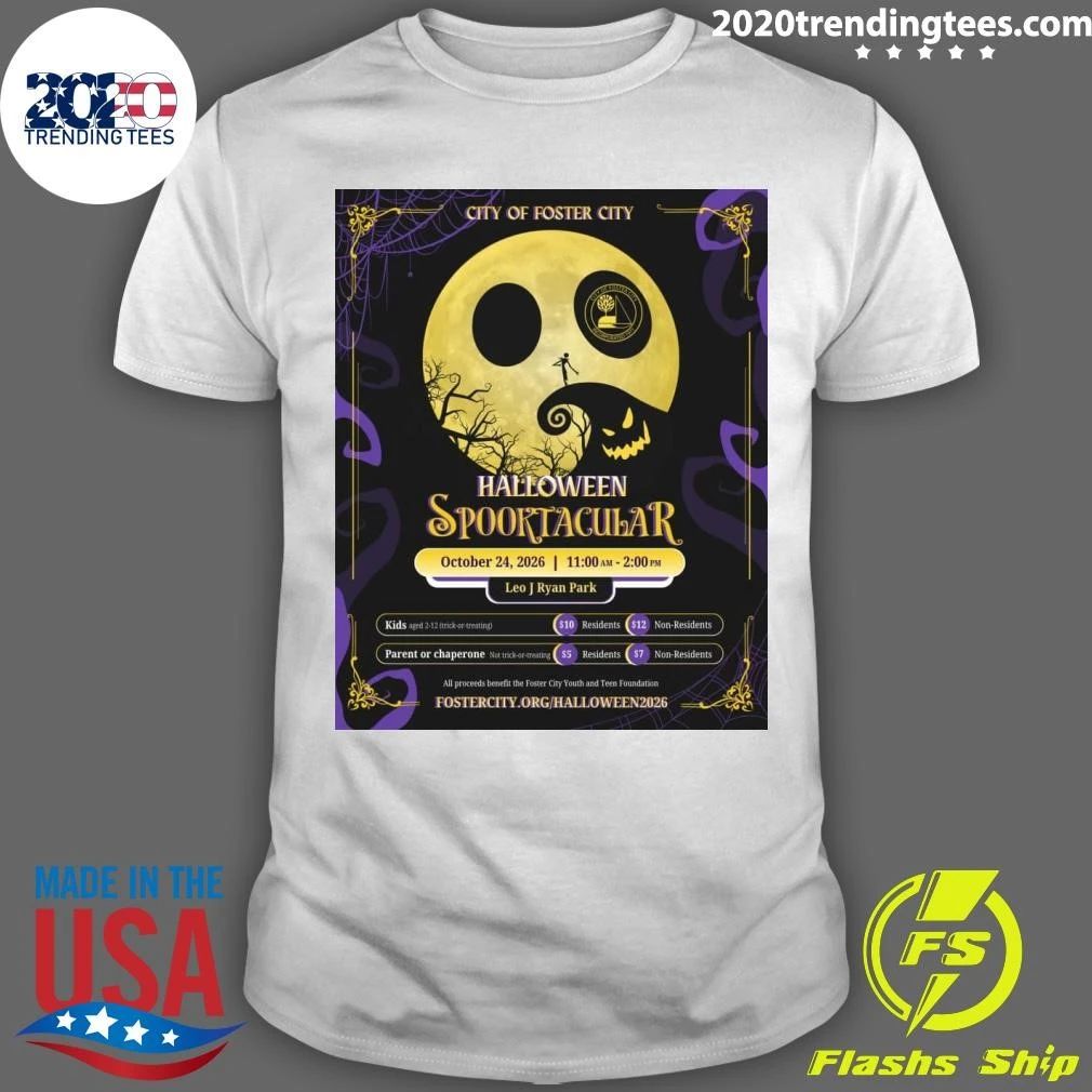 Foster City’s 2026 Halloween Spooktacular Trick-Or-Treat Trail Shirt