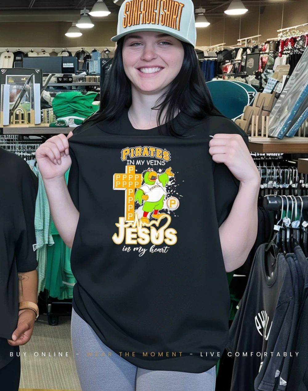 Pirates In My Veins Jesus In My Heart mascot shirt