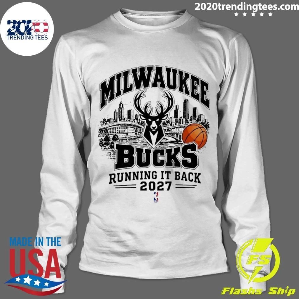 Milwaukee Bucks Basketball Running It Back 2027 Nba Shirt