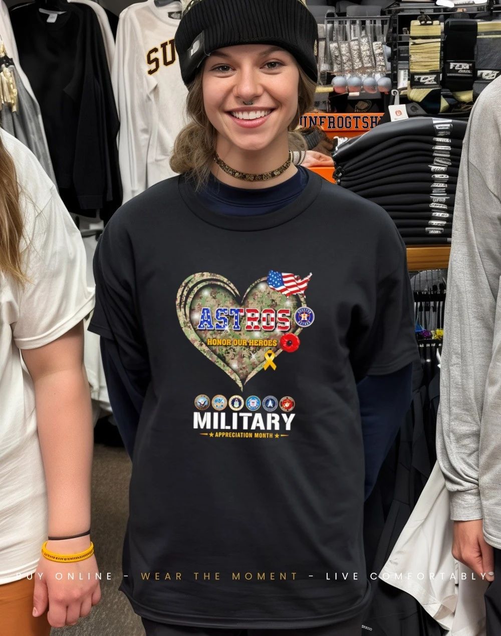 Houston Astros Honor Our Heroes Military Appreciation Month shirt
