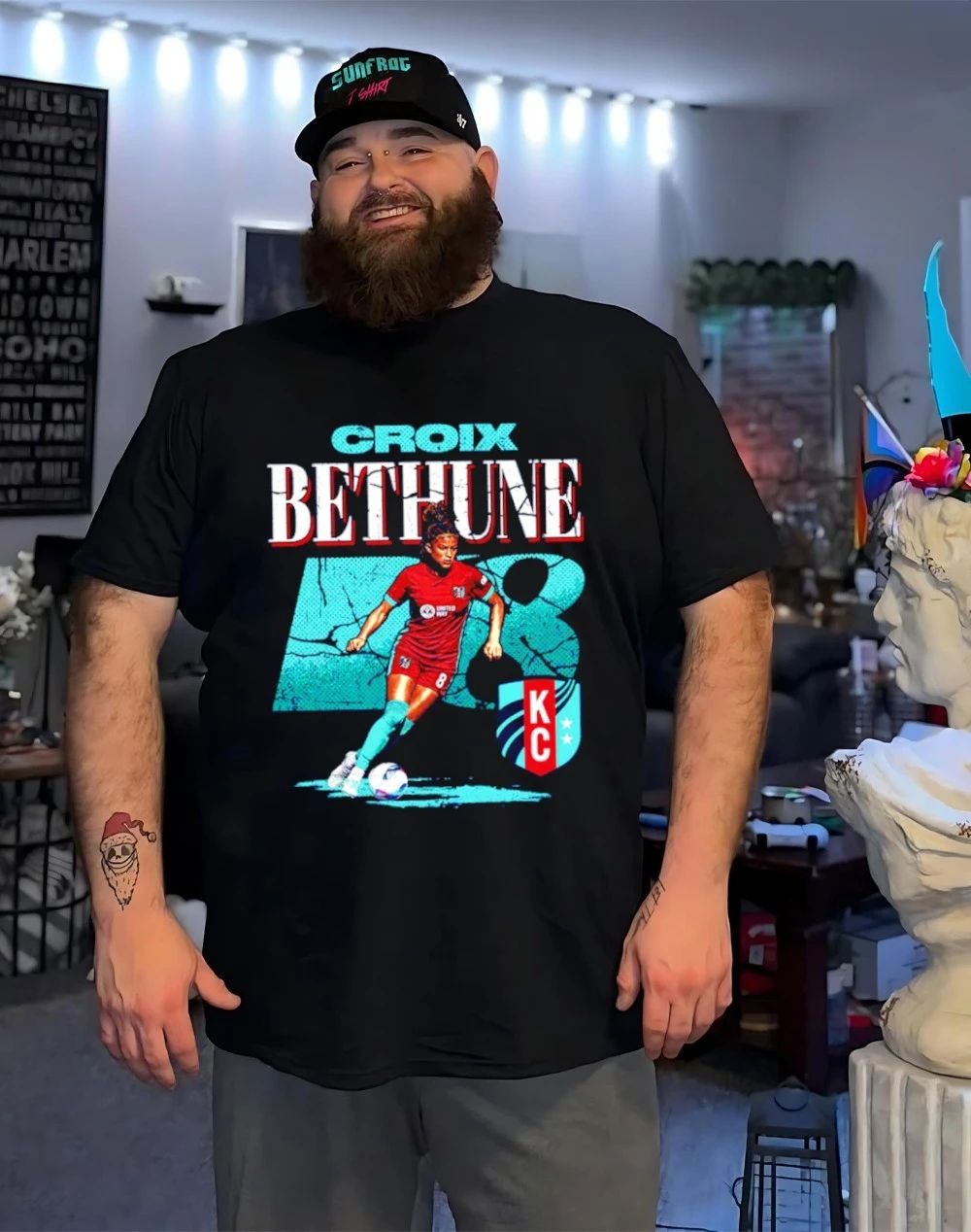 Croix Bethune Kansas City Current Cracked Number shirt
