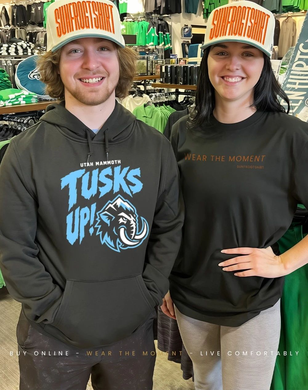 Utah Mammoth Tusks Up graphic shirt