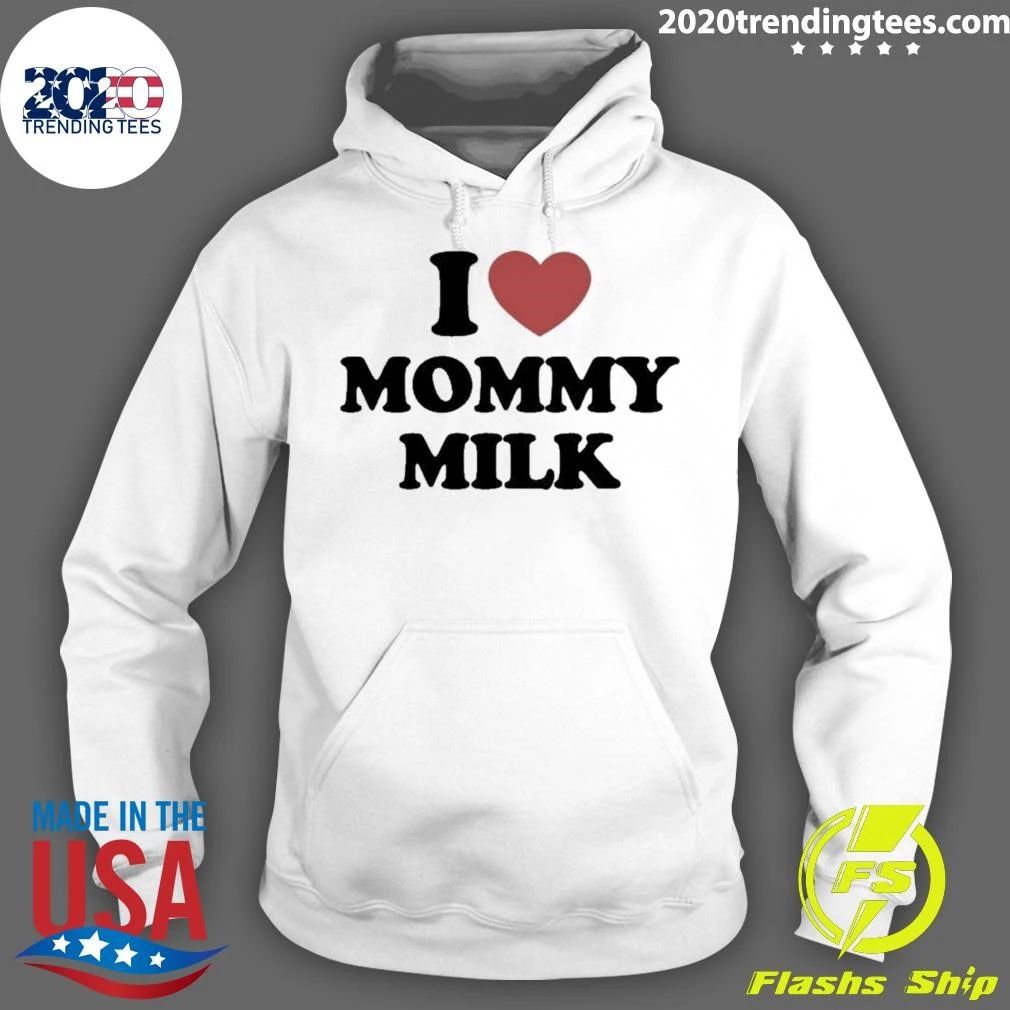 I Love Mommy Milk Heart Classic Shirt