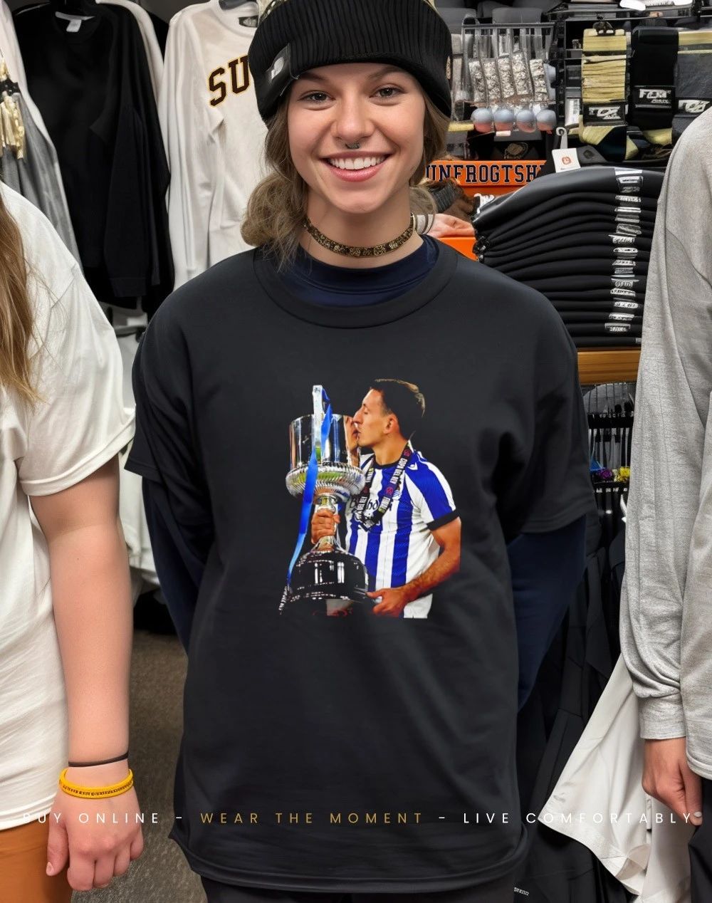 Real Sociedad 2026 Champions Mikel Oyarzabal and trophy shirt