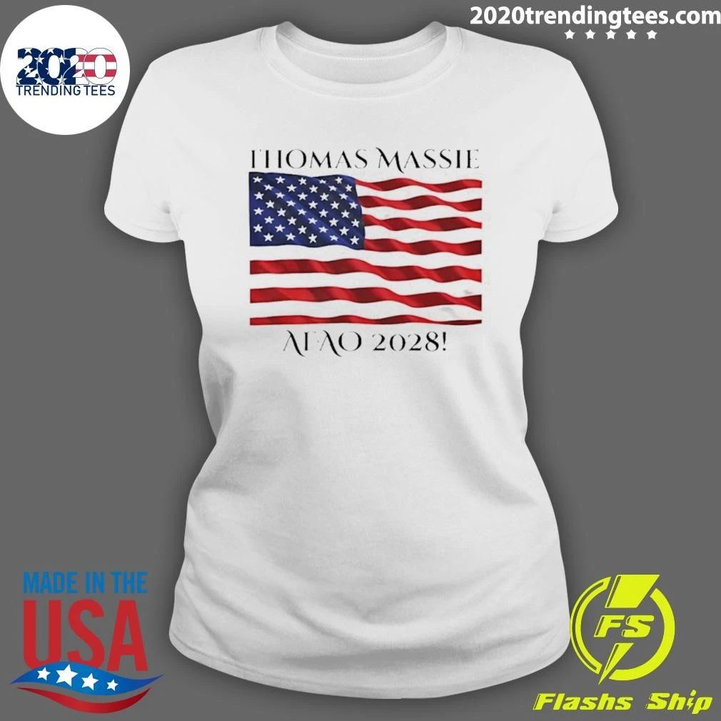 Afao 2028 Thomas Massie American Flag Shirt
