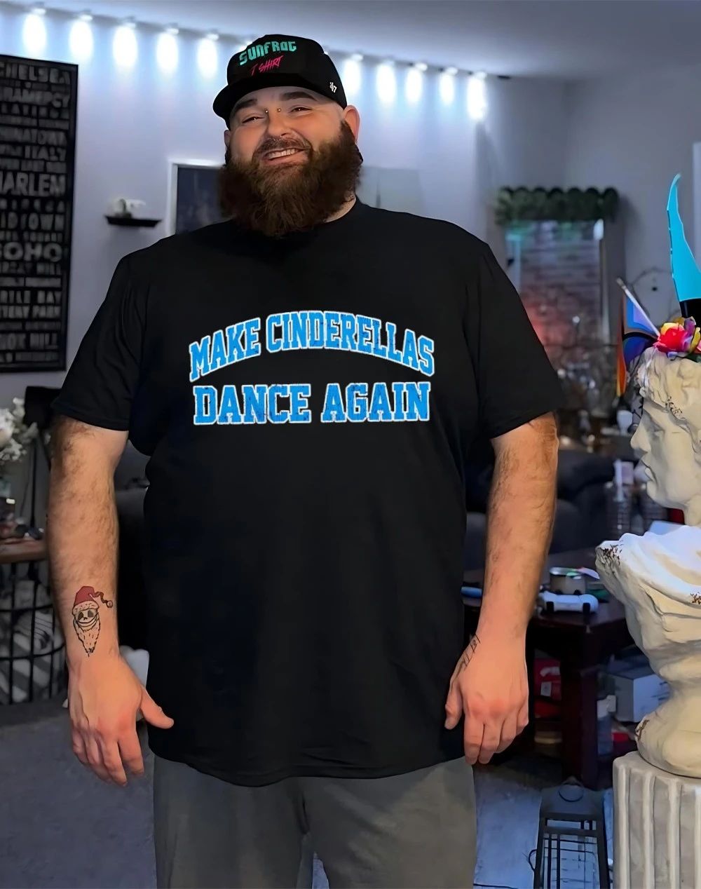 Make Cinderella Dance Again Blue Text shirt