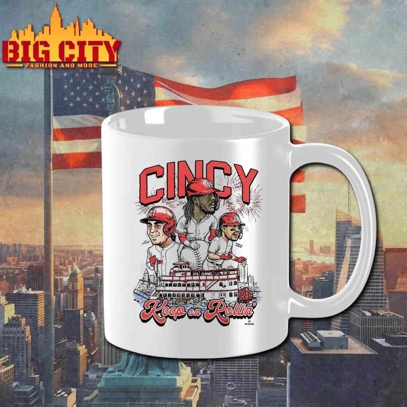 Cincinnati Red Keep On Rollin Cincy Baseball Shirt