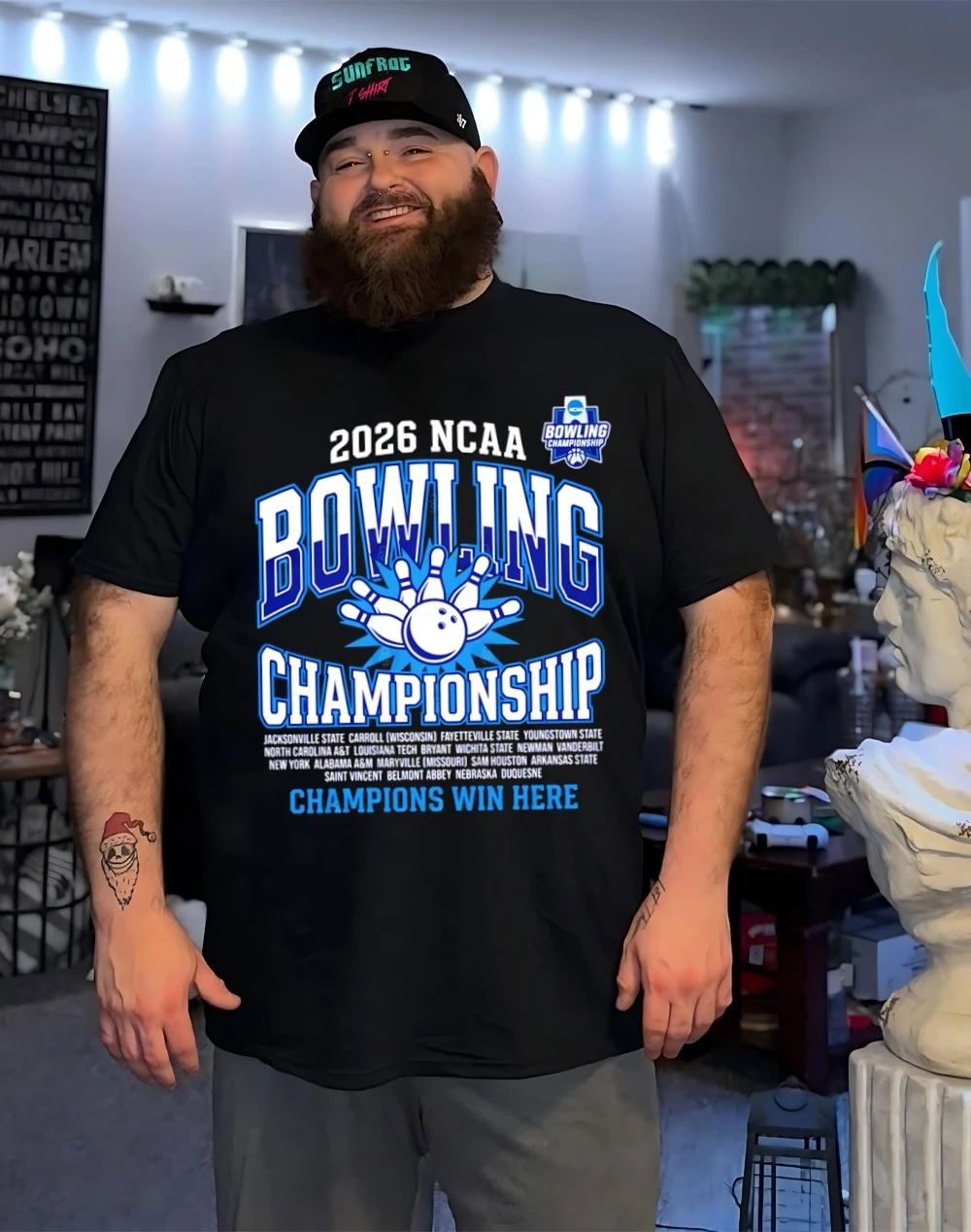 2026 National Collegiate Women’s Bowling Regionals Championship all team shirt