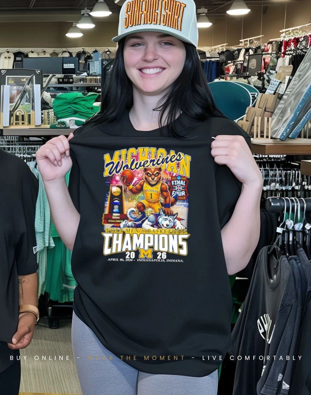 Michigan Wolverines Men’s Basketball National Champions 2026 mascot shirt