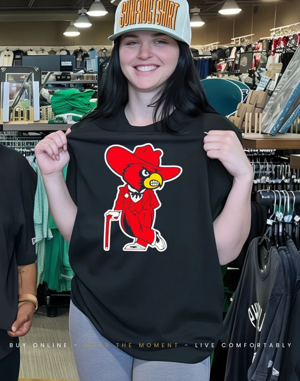 Louisville Cardinals mascot Colonel Reb parody shirt