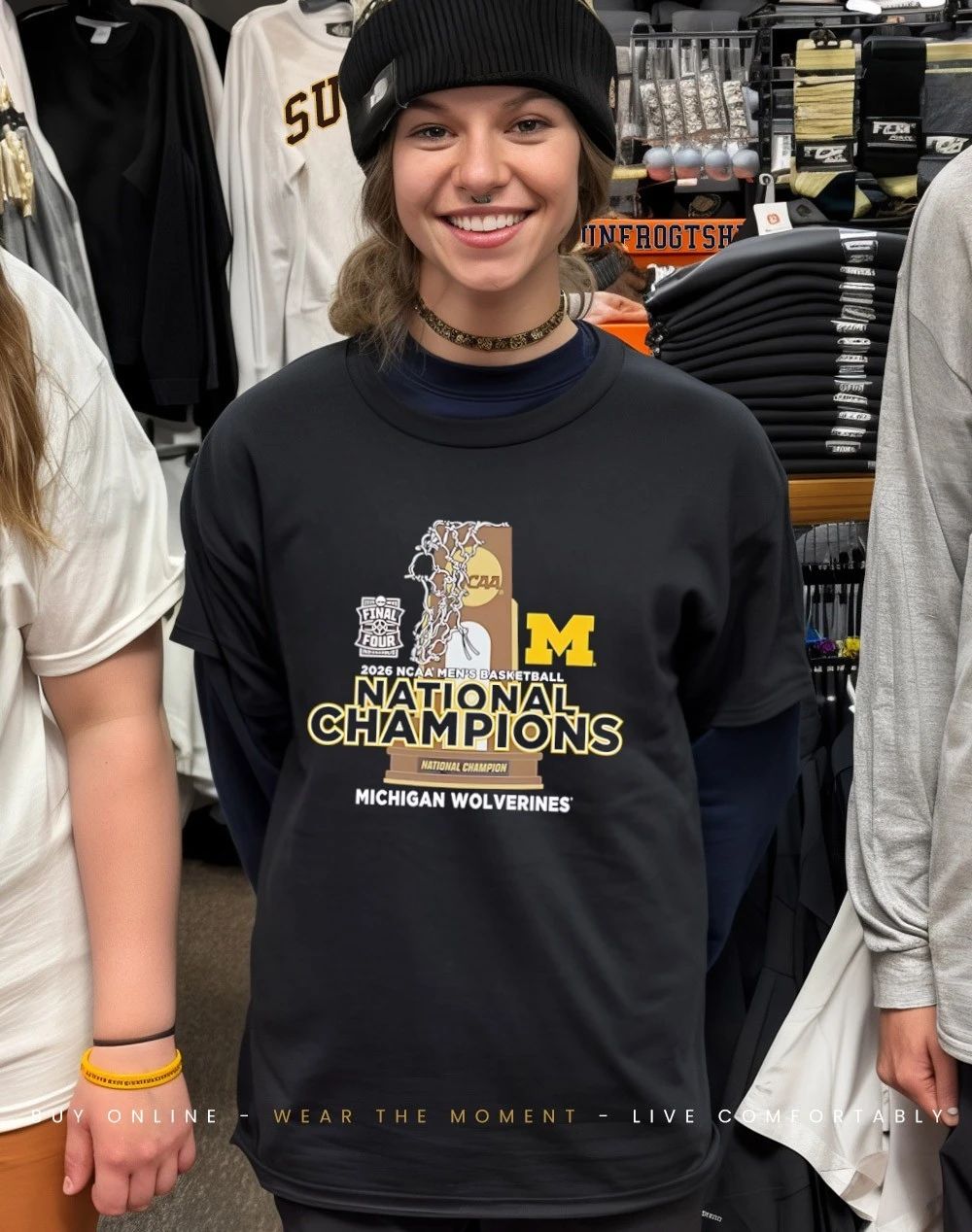 2026 Men’s Basketball National Champions Michigan Wolverines Trophy shirt