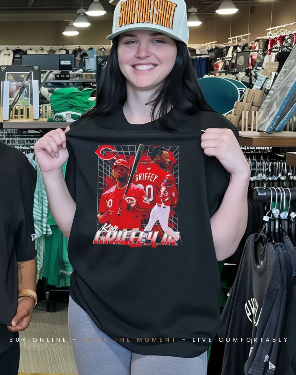 Ken Griffey Jr. Cincinnati Reds Legendary Collage Player ’26 shirt