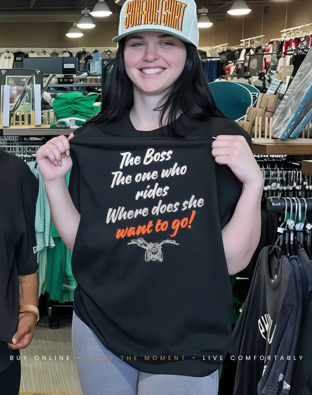 The Boss The one who rides Where does she want to go shirt