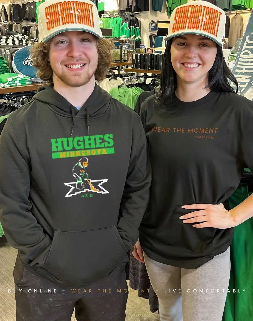 Quinn Hughes Minnesota Wild Retro Hockey 43D shirt