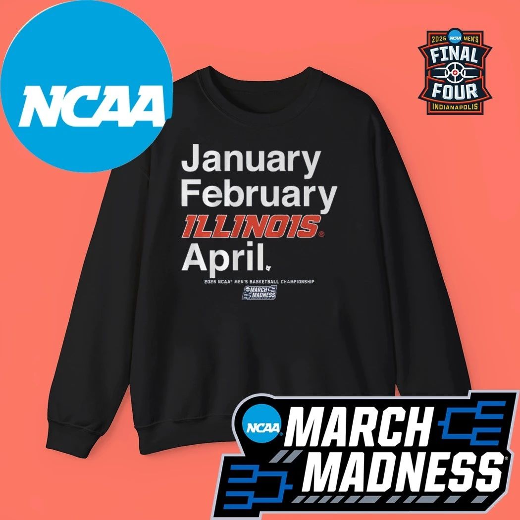 Illinois Fighting Illini MBB 2026 March Madness Month Logo Shirt