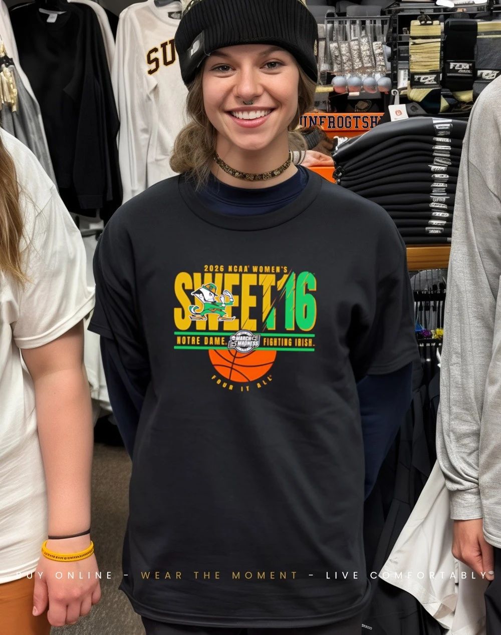 Notre Dame Fighting Irish Sweet 16 2026 Womens March Madness shirt