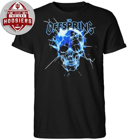 The Offspring Blue Crystal Skull Electric Lightning Heavy Metal Band Shirts