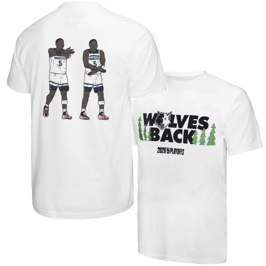 Minnesota Timberwolves Anthony Edwards Chop Celebration front and back shirt