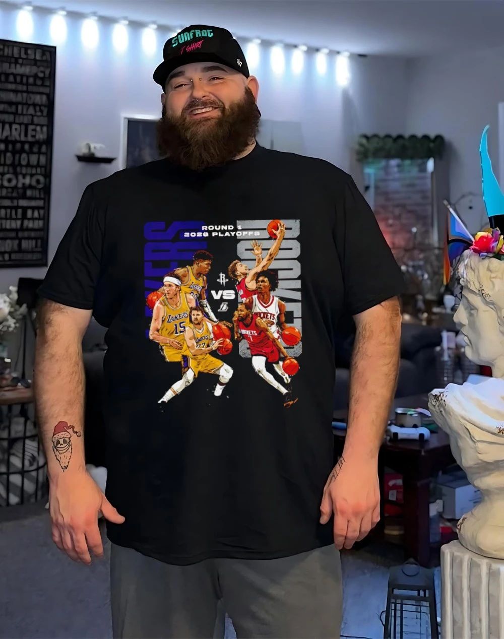 2026 NBA Playoffs Houston Rockets Vs. Los Angeles Lakers graphic shirt