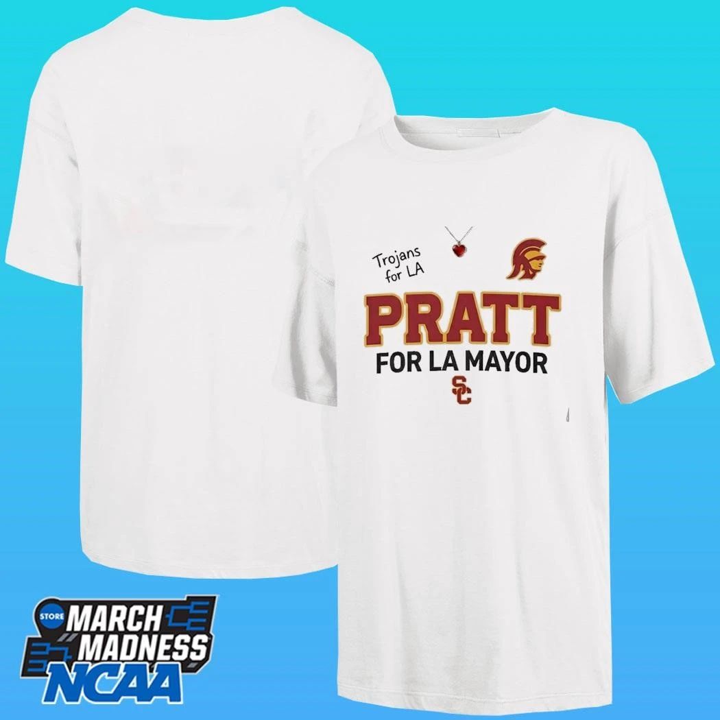 Trojans For La Pratt For La Mayor Shirt