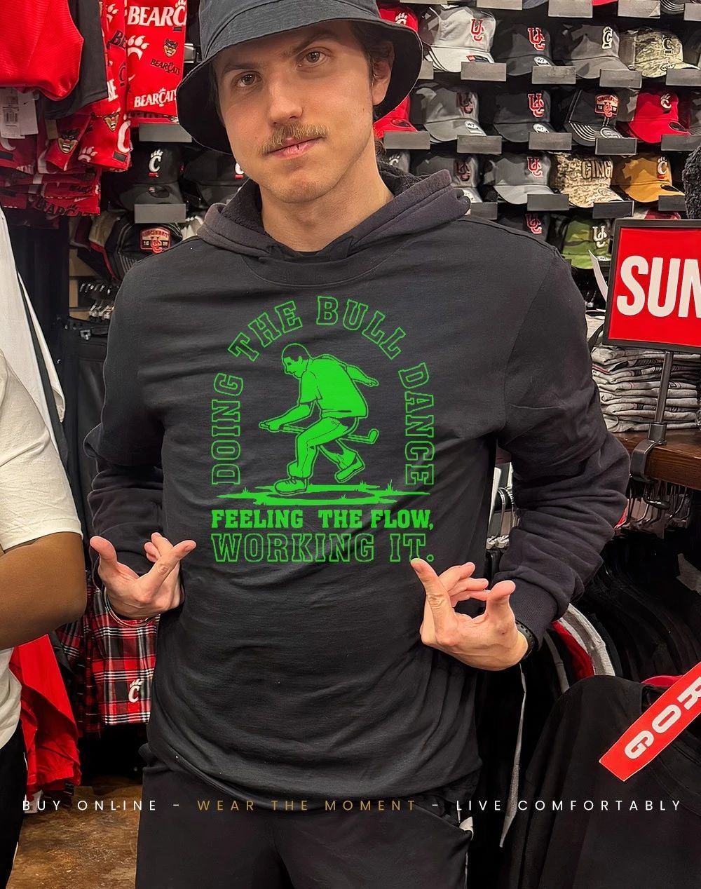 Doing the bull dance feeling the flow working it shirt