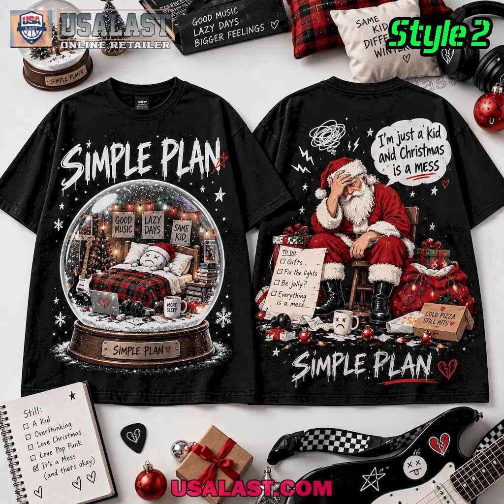 Simple Plan I’m Just A Kid And Christmas Is A Mess 3D Shirt