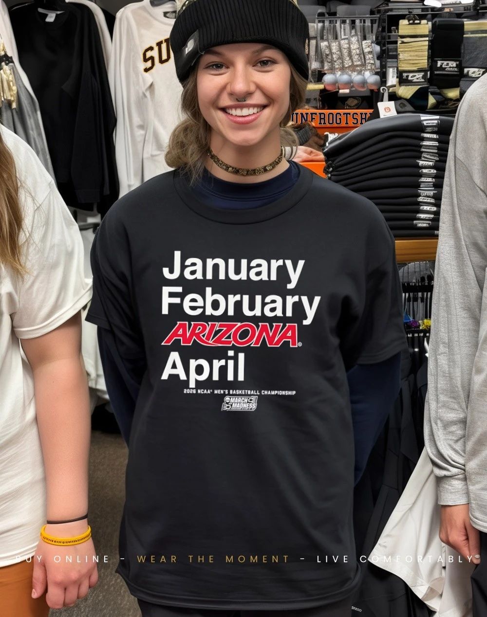 Arizona Wildcats MBB 2026 March Madness Month January February Arizona April shirt