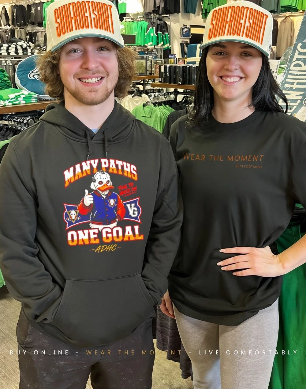 Anaheim Ducks Many Paths One Goal Time to mask on shirt