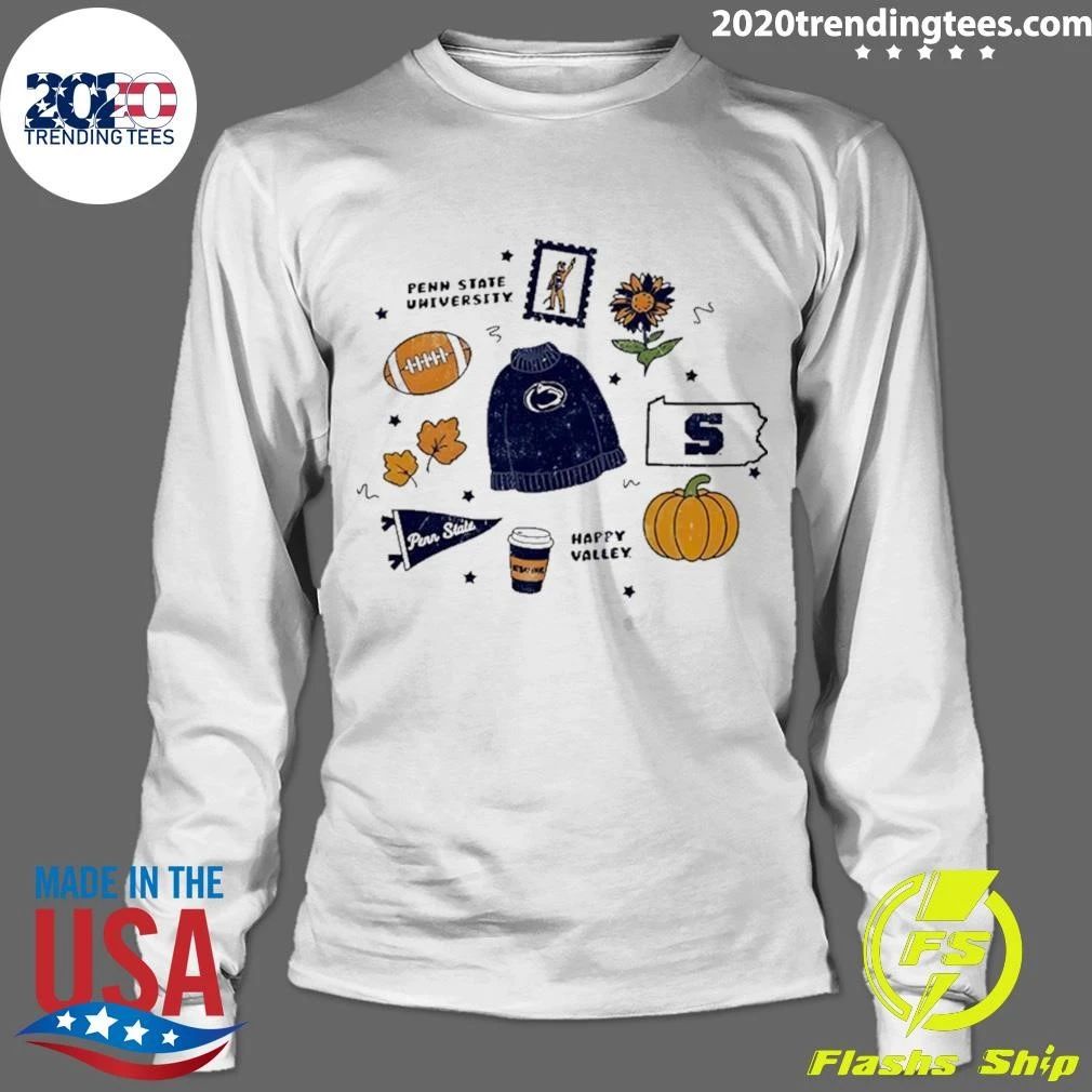 Penn State Nittany Lions Happy Valley Fall Scattered Icon Shirt