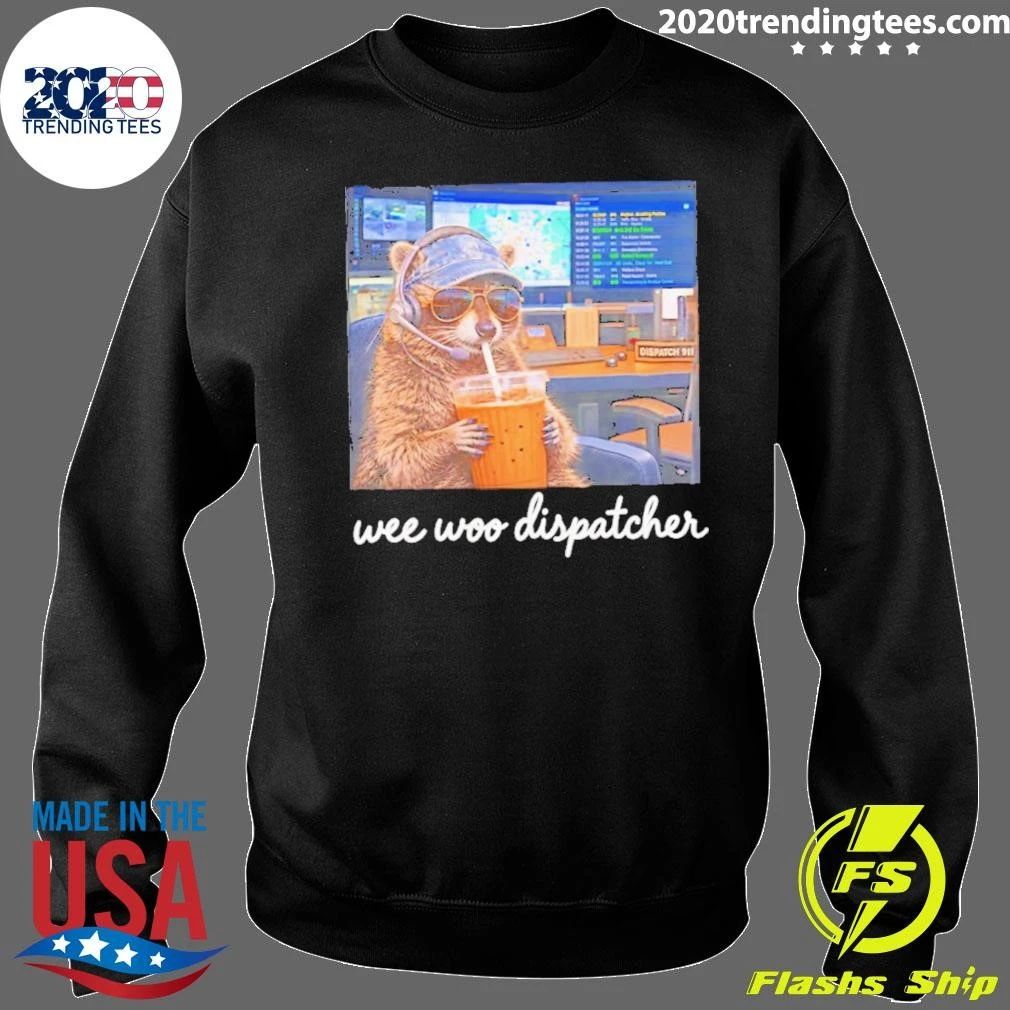 Wee Woo Dispatcher Raccoon 911 Operator Shirt