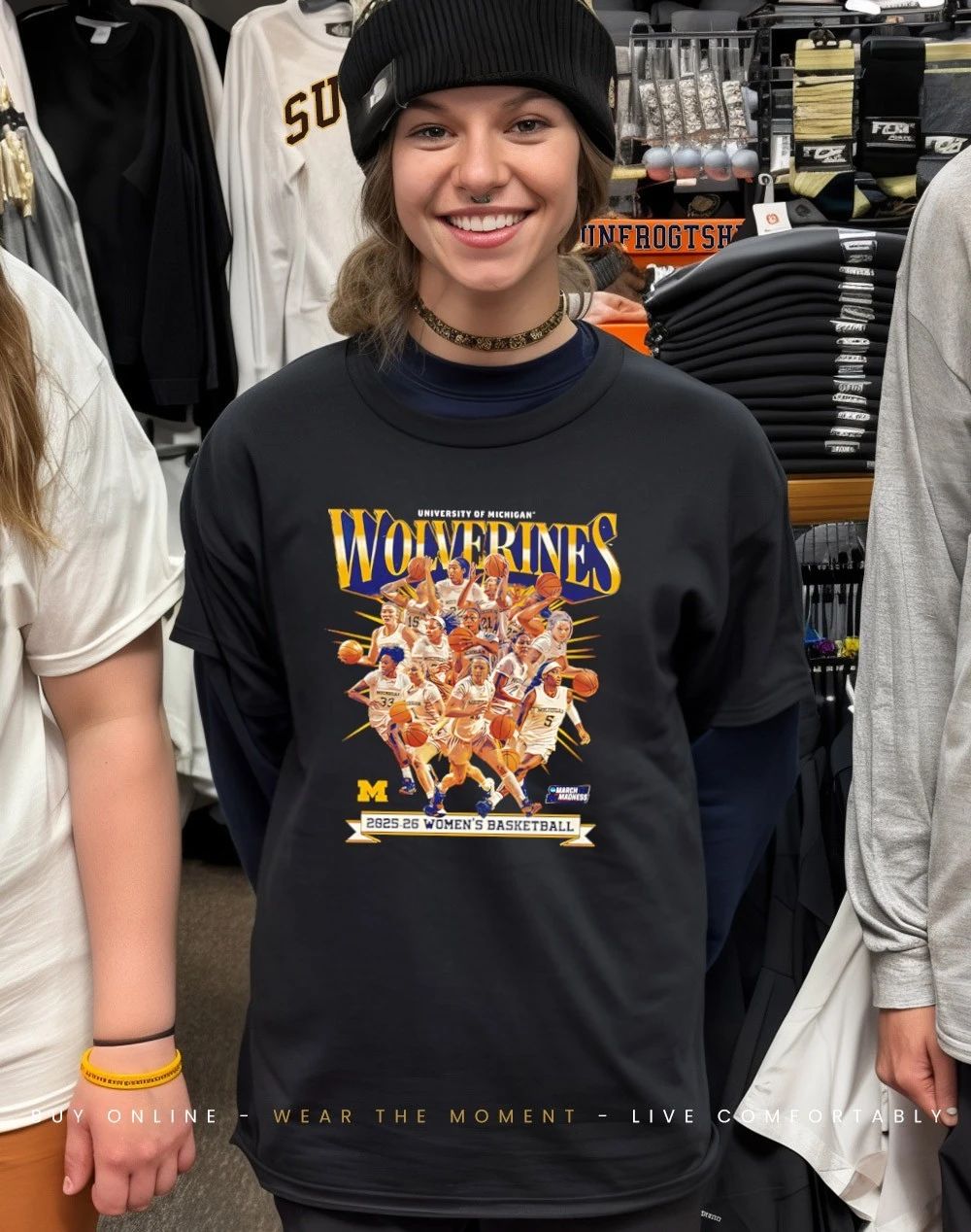 Michigan Women’s Basketball NCAA March Madness 2026 Team Collage shirt
