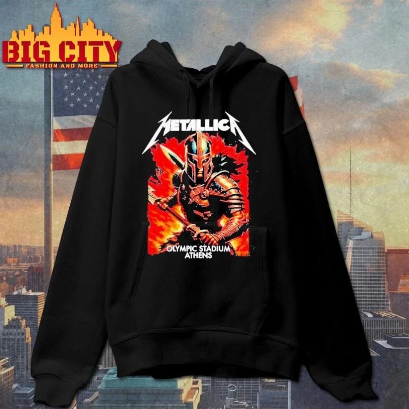 Metallica 2026 Tour M72 The Athens Warrior Olympic Stadium Athens Shirt