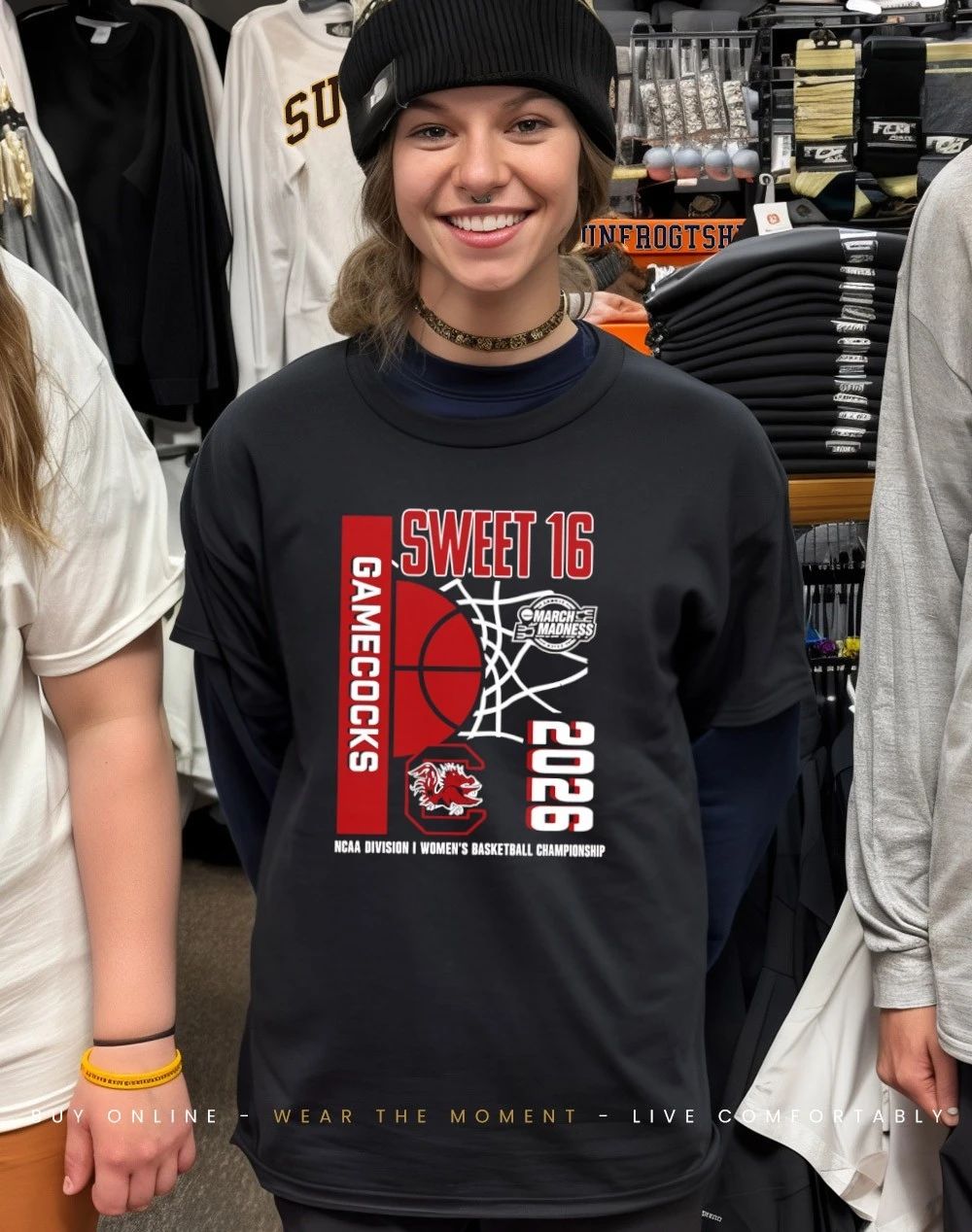 South Carolina Gamecocks 2026 NCAA Women’s Basketball Tournament March Madness Sweet 16 shirt
