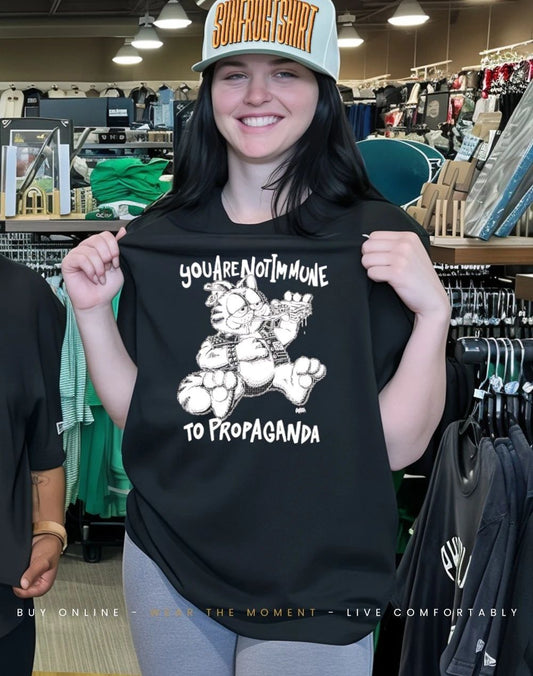 You are not immune to propaganda cat shirt