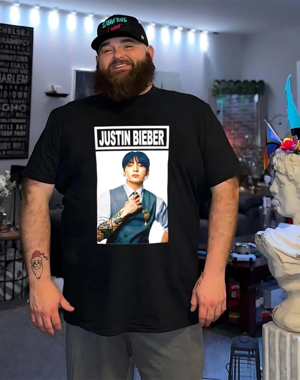 Jung Kook Justin BTS shirt