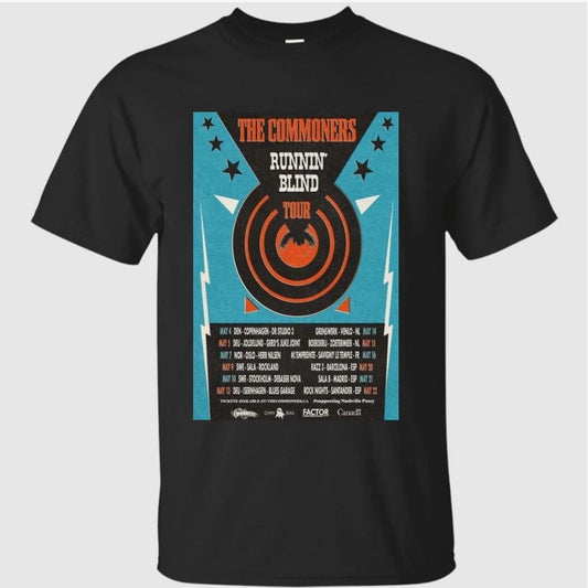 The Commoners May 2026 Poster Runnin Blind Tour Shirt