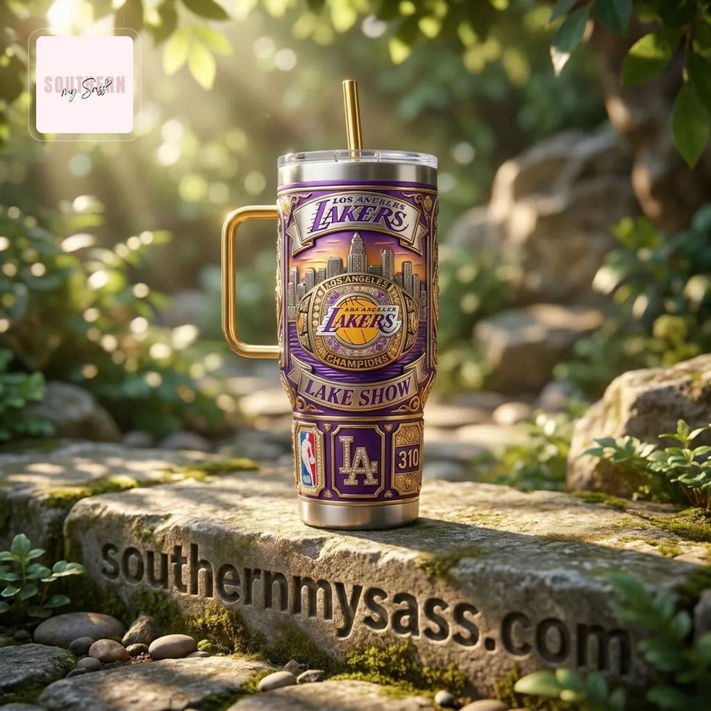 YETI Los Angeles Lakers Luxury Championship 40oz Insulated Tumbler With Handle